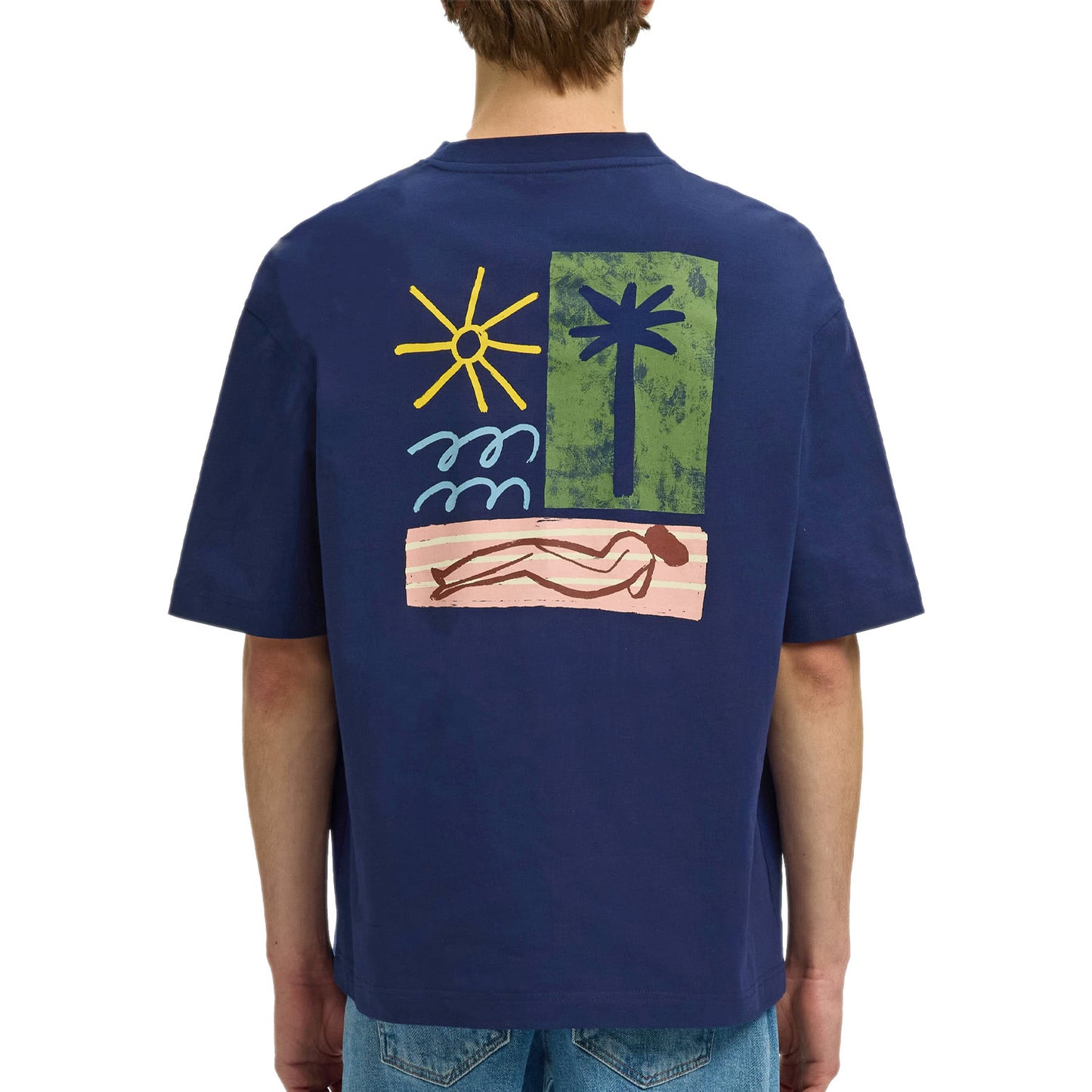 T-Shirt Oversize Stampa Retro NORMAN-TEE Uomo SELECTED