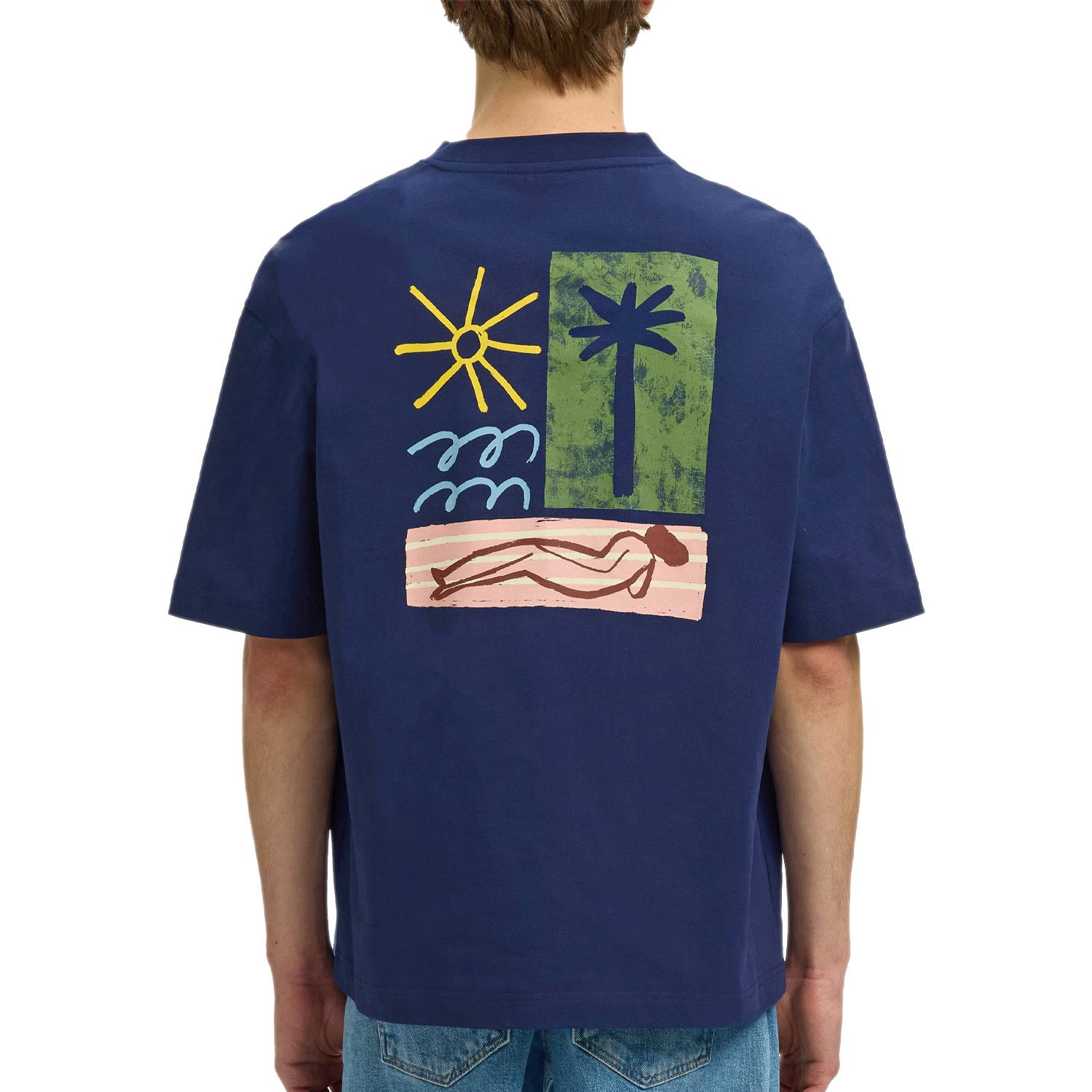 T-Shirt Oversize Stampa Retro NORMAN-TEE Uomo SELECTED