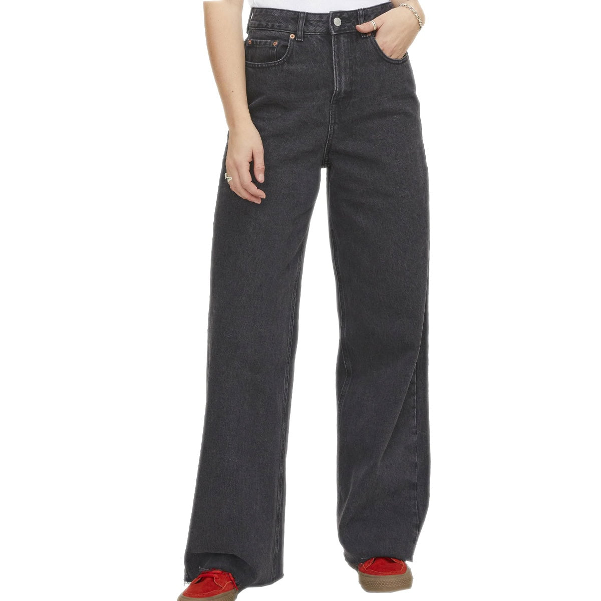 Jeans Palazzo Vita Alta Puro Cotone TOKYO-WIDE Donna JJXX