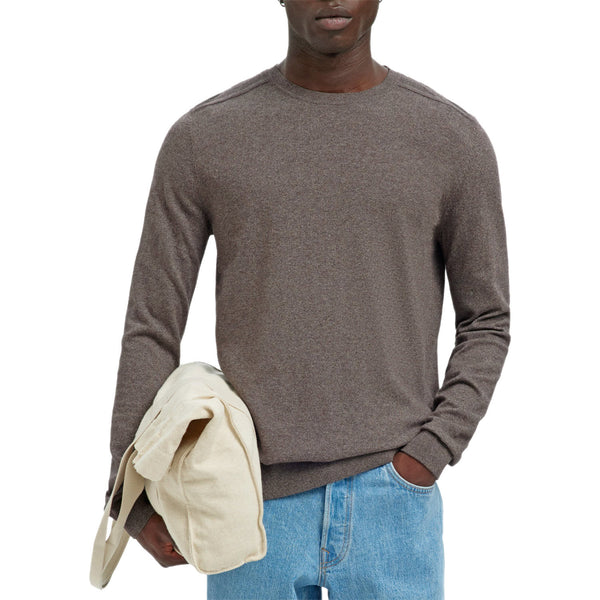 Maglia Girocollo Puro Cotone BERG-KNIT Uomo SELECTED