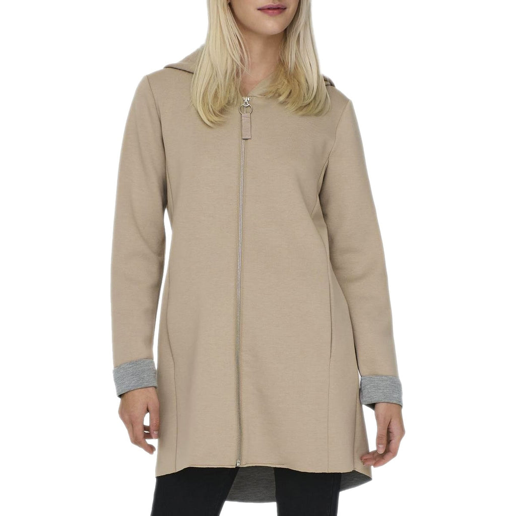 Felpa Lunga Neoprene Zip LENA-COAT Donna ONLY