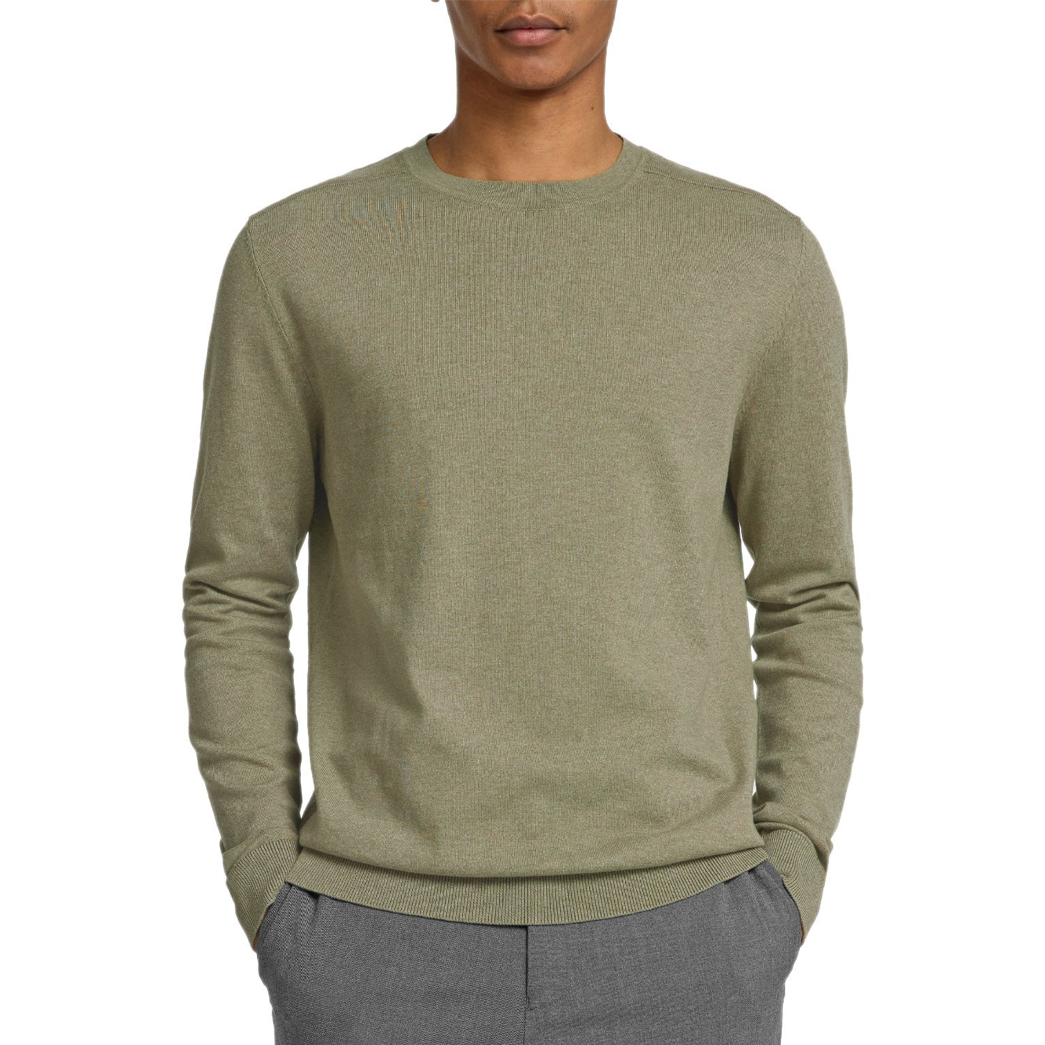 Maglia Girocollo Puro Cotone BERG-KNIT Uomo SELECTED