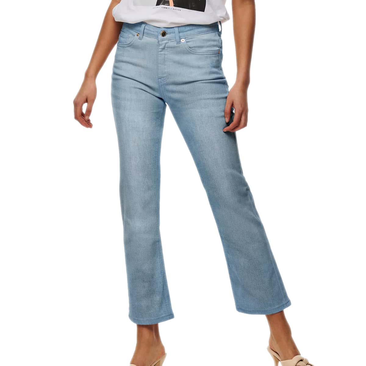 Jeans Zampa Crop Trombetta Elasticizzato KENYA Donna ONLY