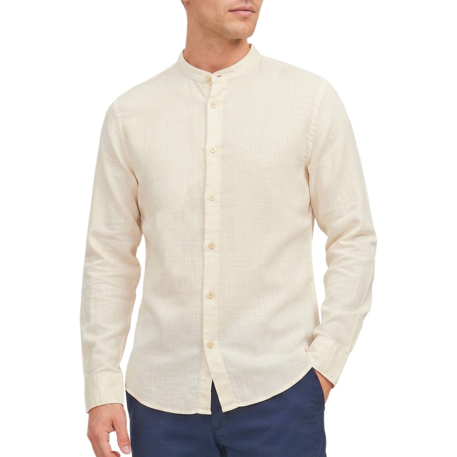 Camicia Corana Puro Cotone SLUB-SHIRT Uomo JACKJONES