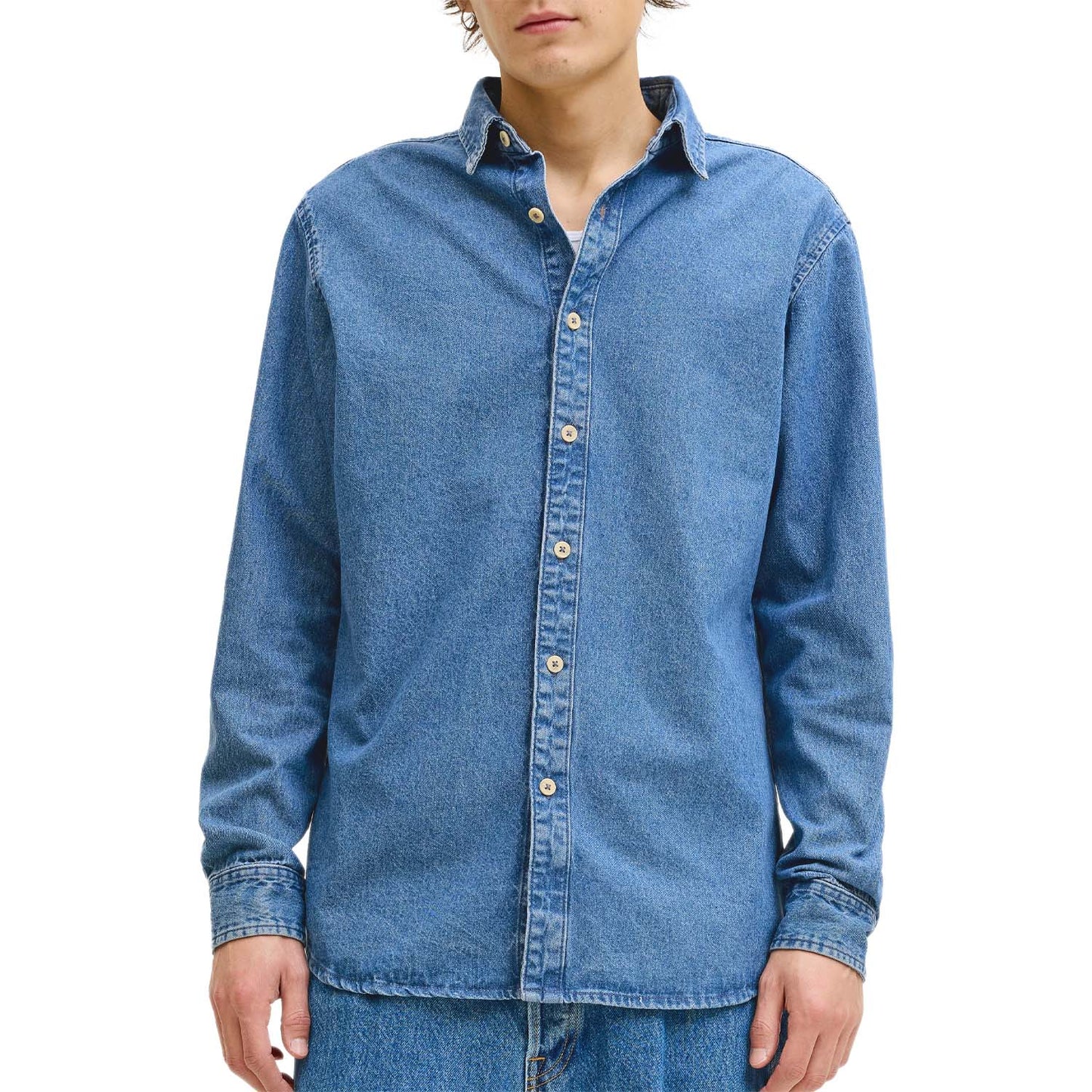 Camicia Denim Puro Cotone STANLEY-SHIRT Uomo JACKJONES