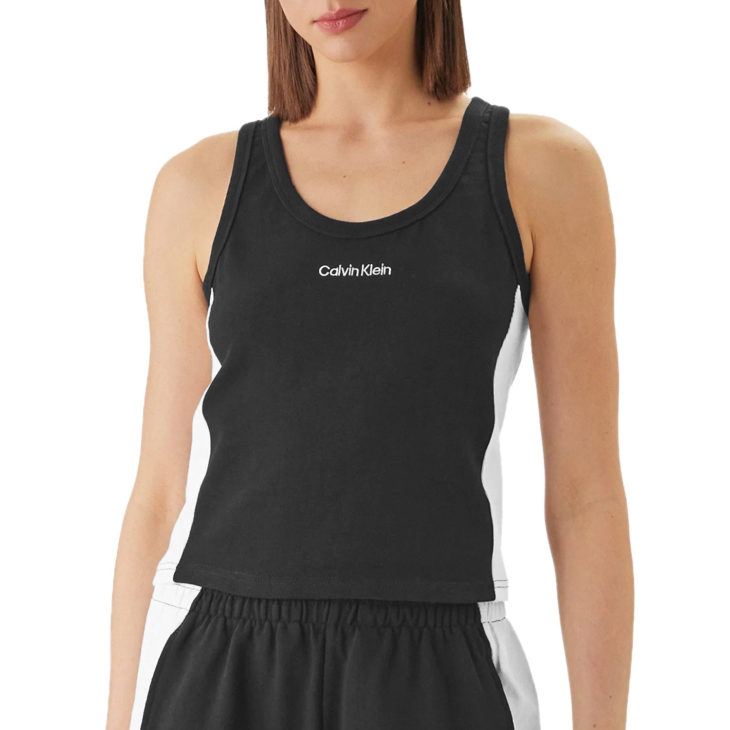 Canotta Americana Bande Contrasto LV00Q61152 Donna CALVINKLEIN