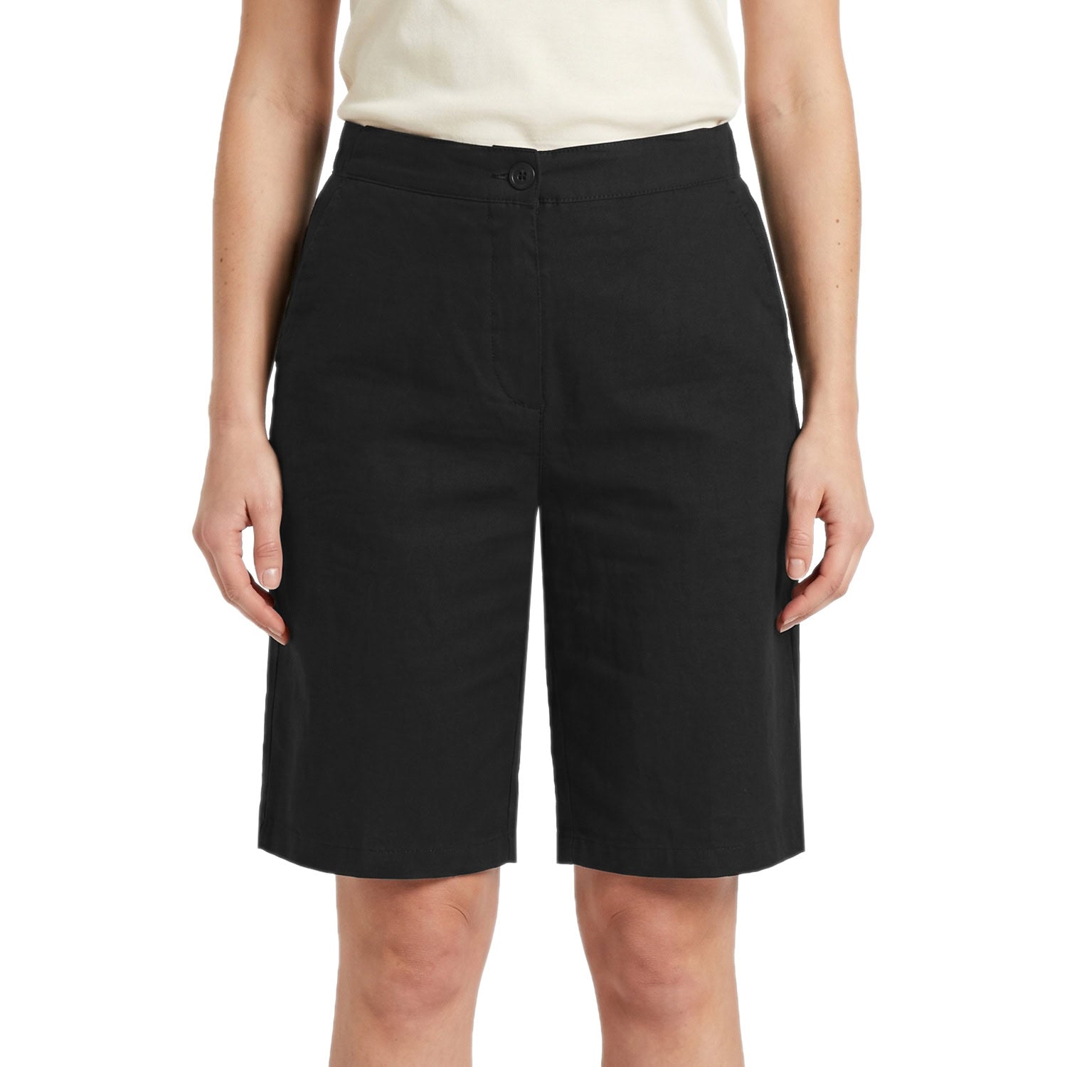 Bermuda Vita Elastica Misto Lino BWC435 Donna CENSURED
