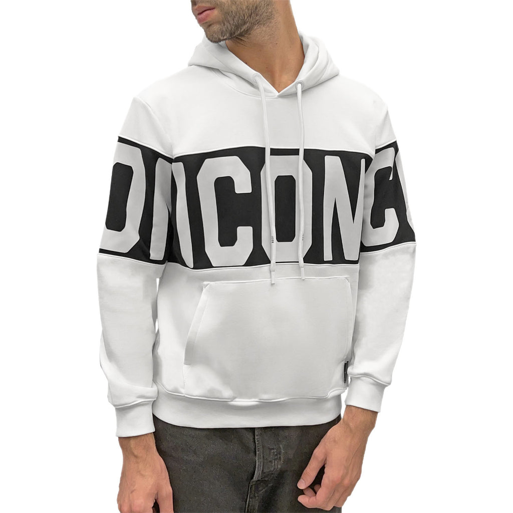 Felpa Garzata Cappuccio Maxi Logo W6F010 Uomo ICON