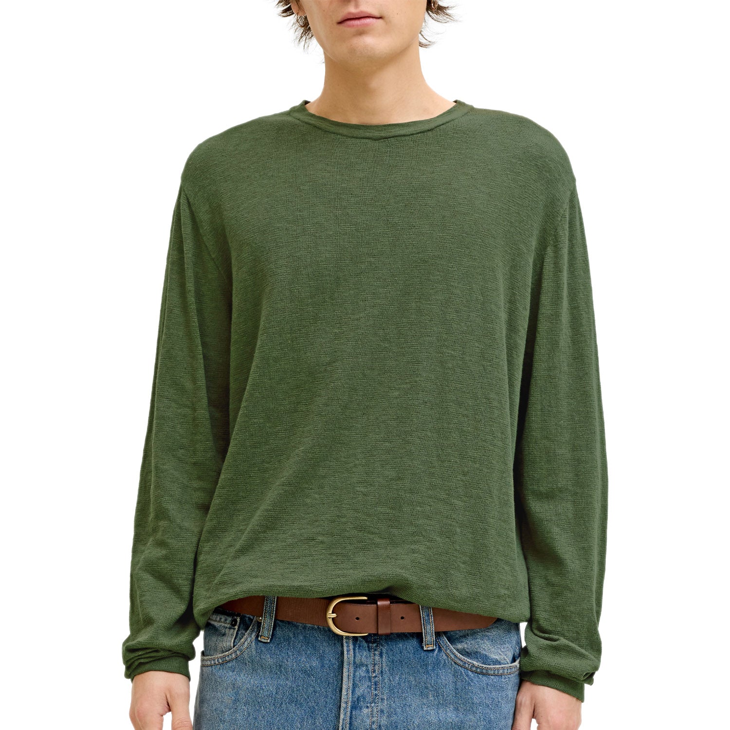 Maglia Girocollo Misto Lino SUMMER-KNIT Uomo J&J