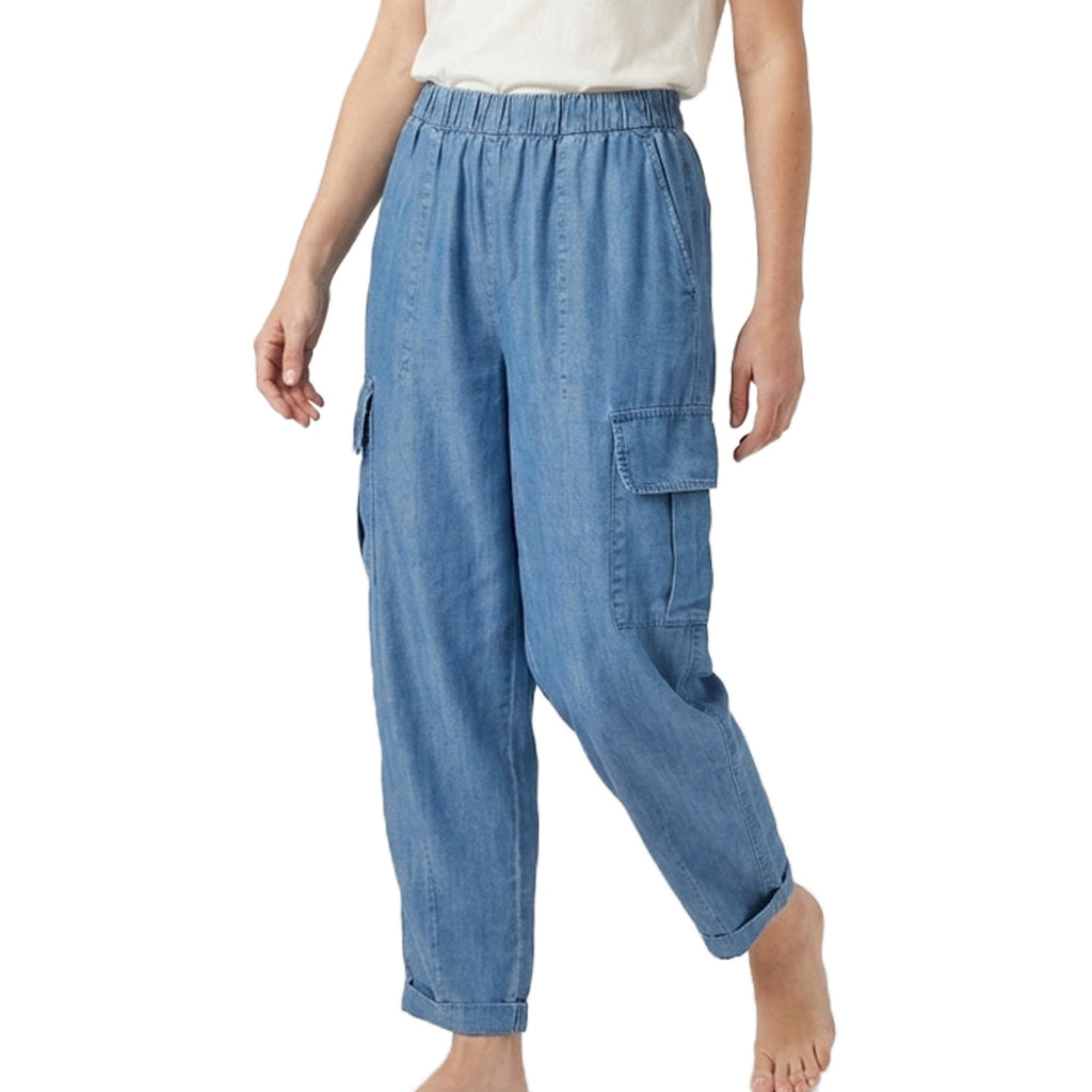 Panta Cargo Chambray Carrot Fit PWC856 Donna CENSURED