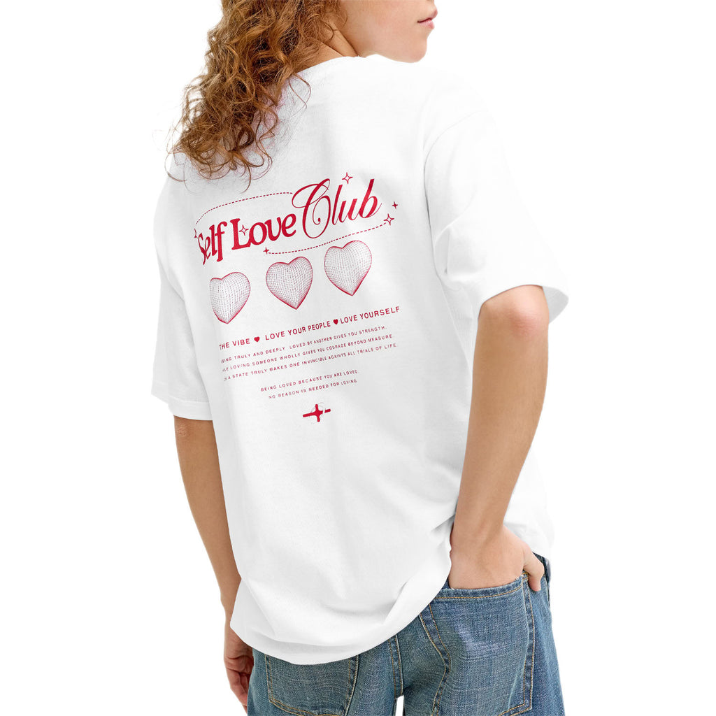 T-Shirt OverSize Stampa Love VALENTINE Donna JJXX