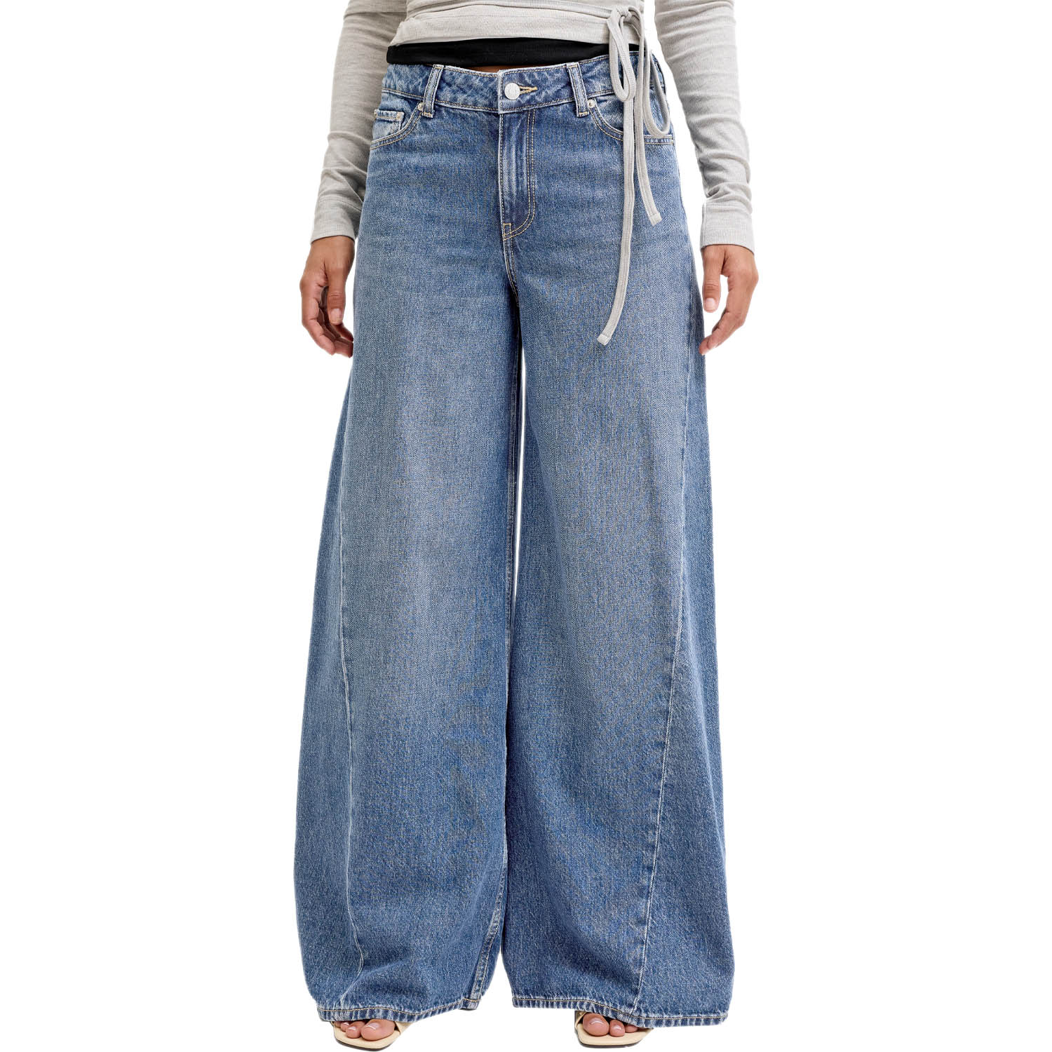 Jeans Ultra Wide Cuciture Oblique PALMA-LIV R429 Donna JJXX