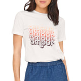 T-Shirt Maxi Stampa Puro Cotone MICHIGAN Donna JDY