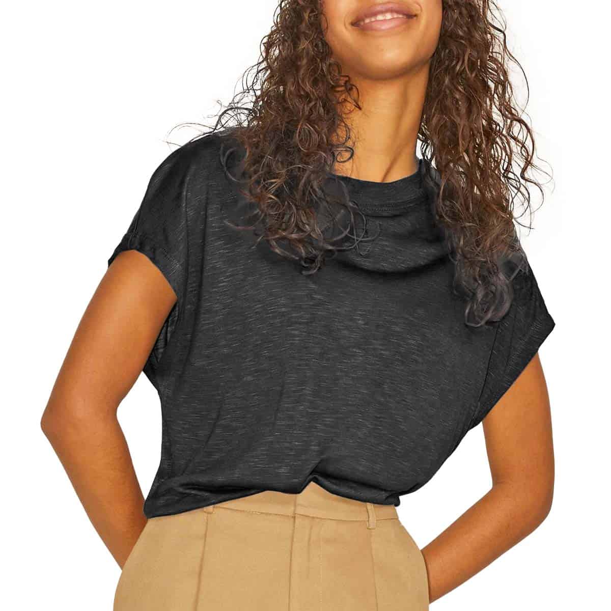 T-Shirt Oversize Viscosa Fiammata GABI-BOXY Donna JJXX