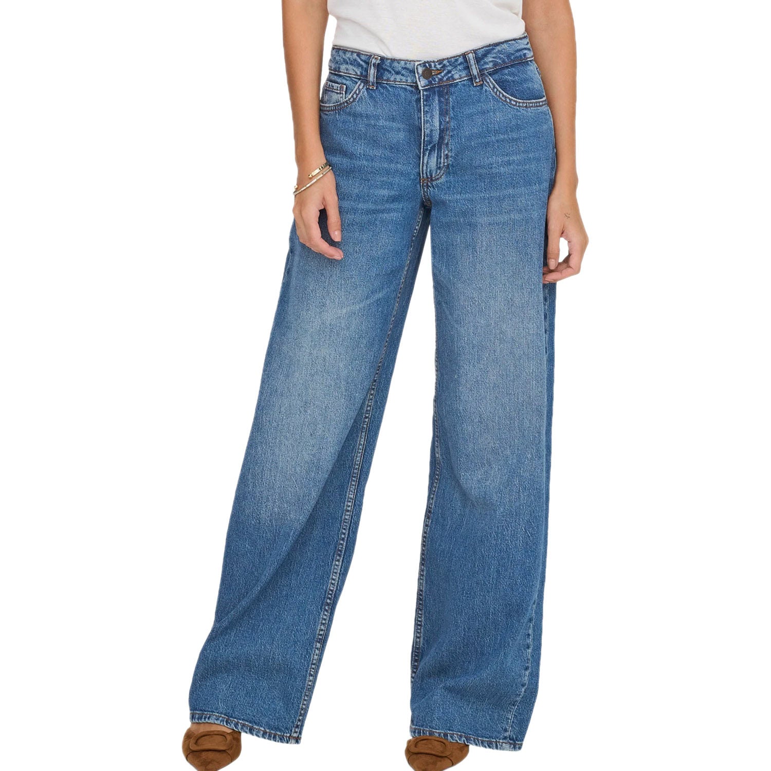 Jeans Palazzo Cotone Elasticizzato RUBY-WIDE 1006 Donna JDY