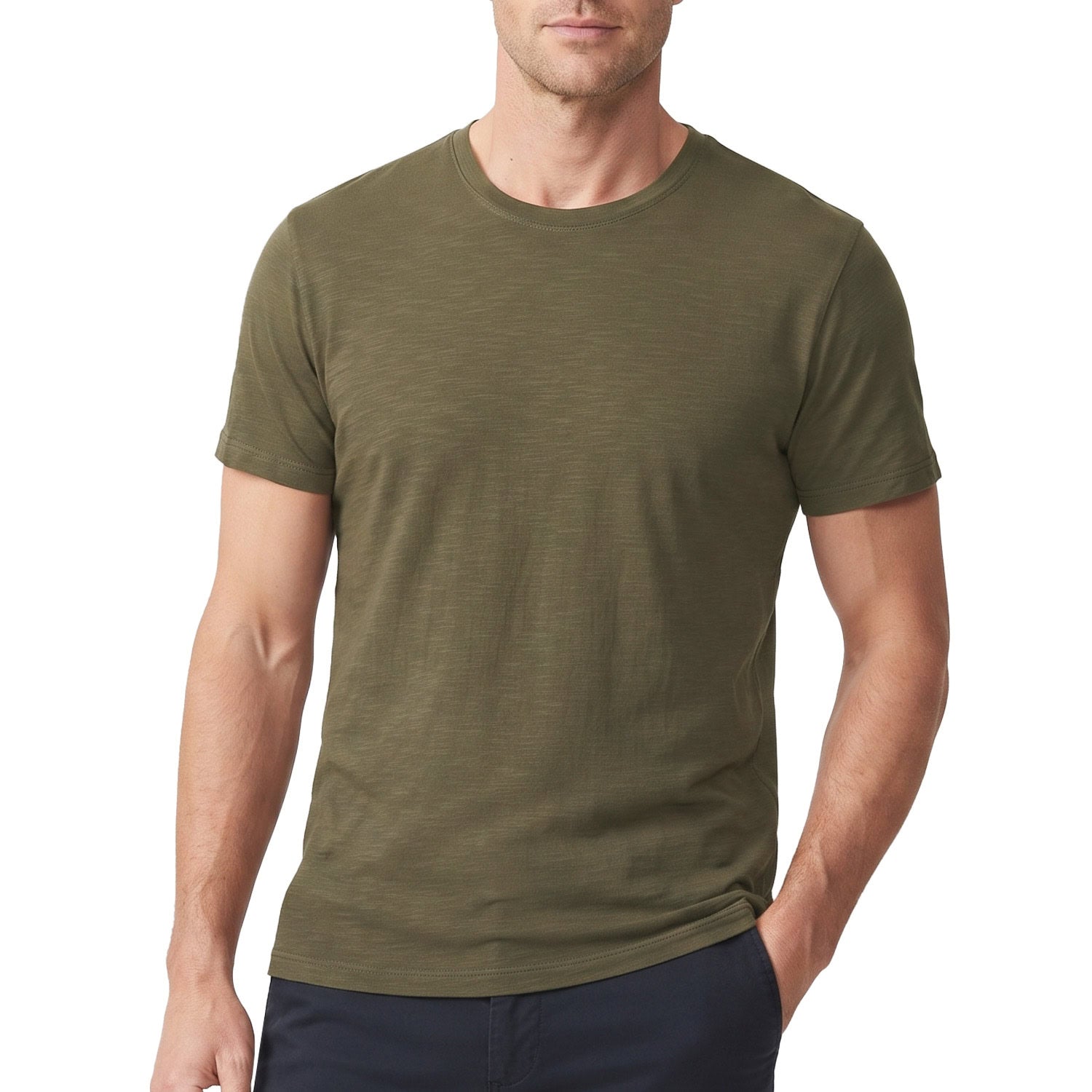 T-Shirt Girocollo Cotone Fiammato TM3556 Uomo CENSURED