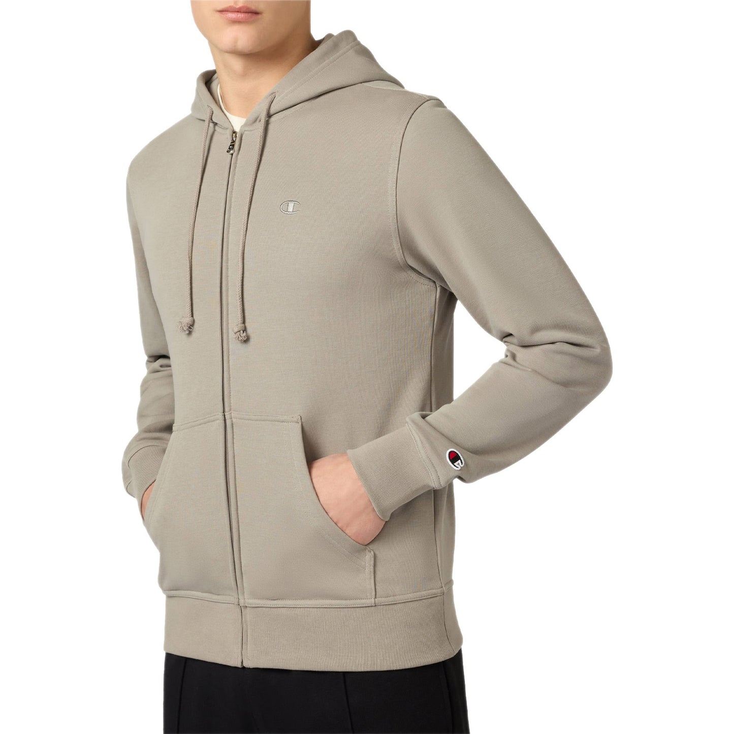 Felpa Garzata Cappuccio Full Zip 220786 Uomo CHAMPION