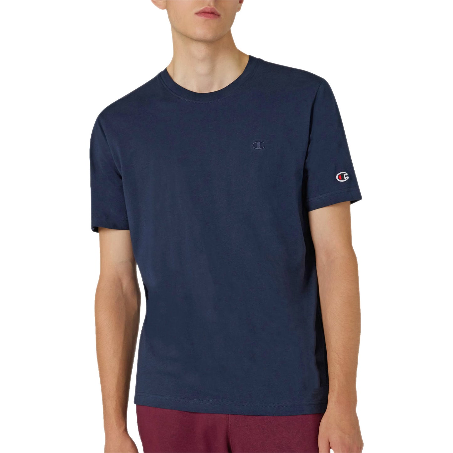 T-Shirt Mini Logo Ricamo 220278 Uomo CHAMPION