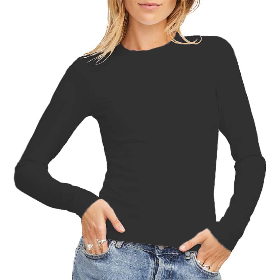 Maglietta Girocollo Slim Fit Elasticizzata CELINE-GIGI Donna JJXX