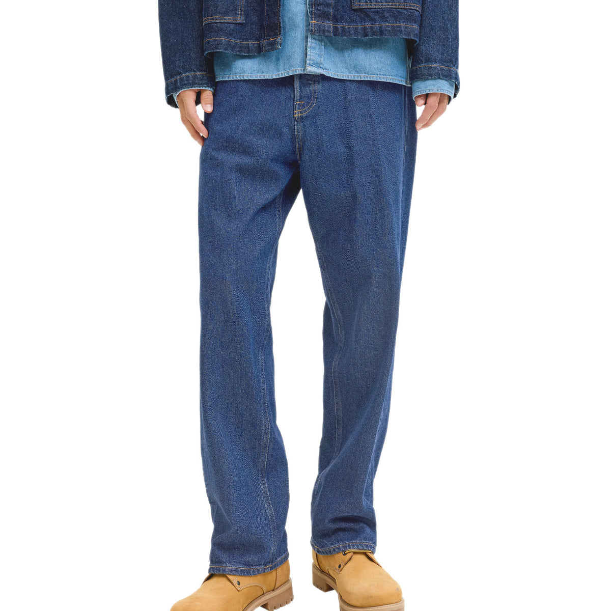 Jeans Baggy Fit Puro Cotone ALEX-BASIC 637 Uomo JACKJONES