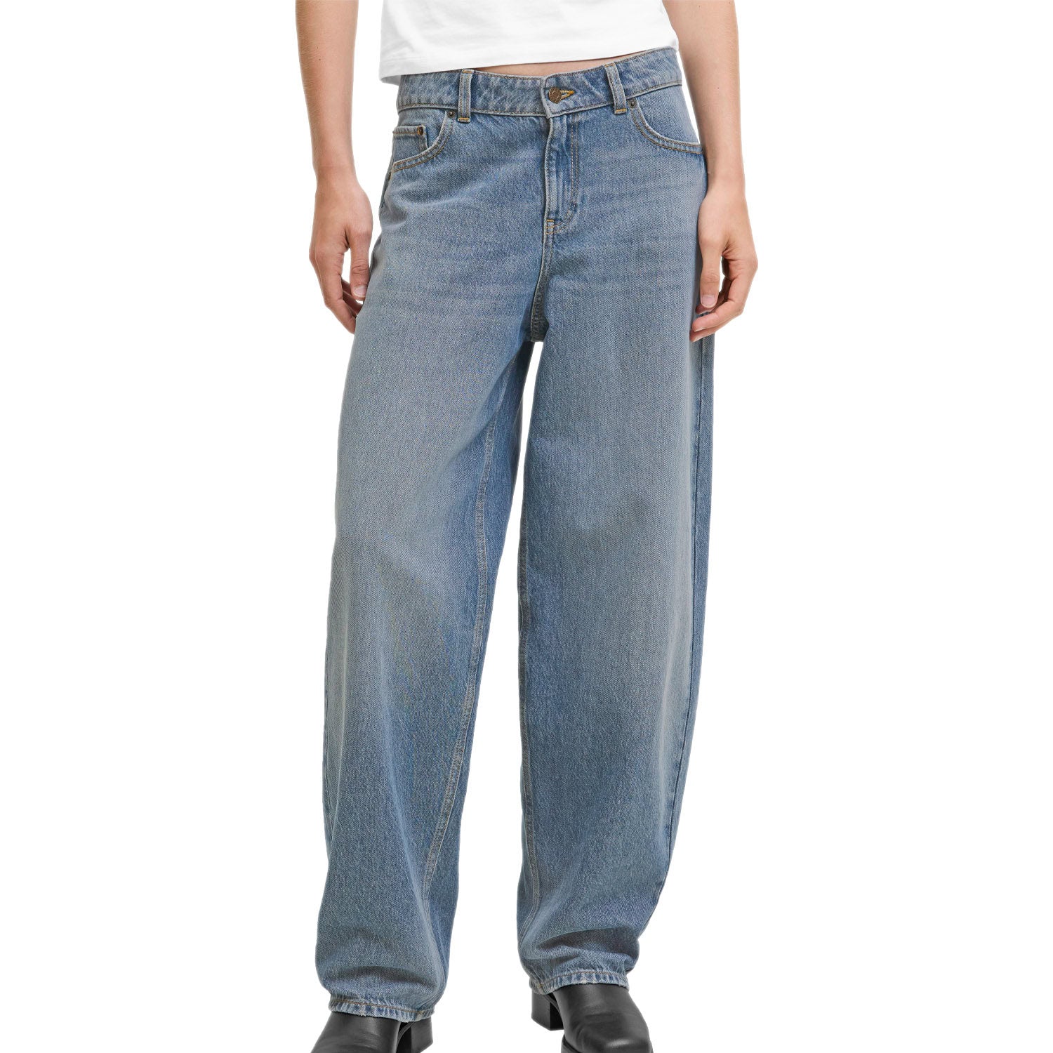 Jeans Barrel Fit Puro Cotone FUJI-BARREL 251 Donna JJXX