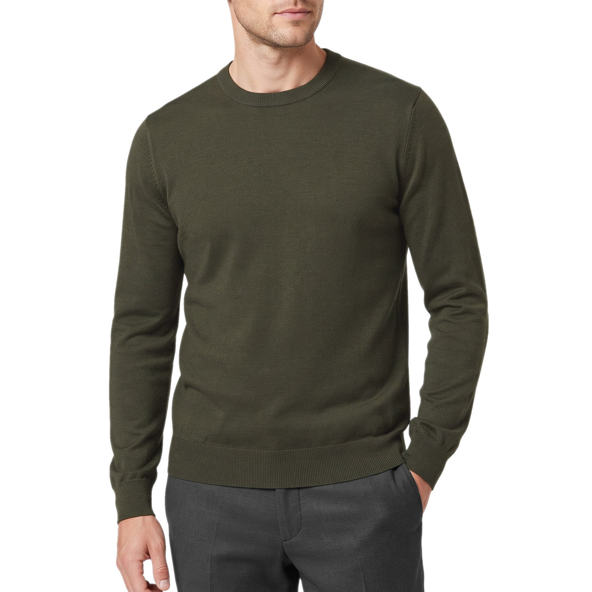 Maglia Girocollo Classica Misto Viscosa MM3812 Uomo CENSURED