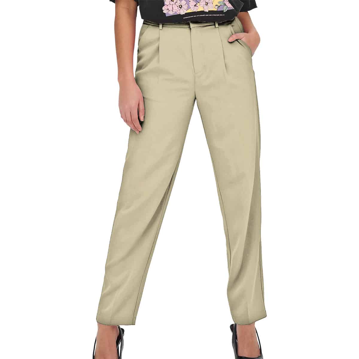 Panta Chino Pinces Carrot Fit ALMA-PANT Donna ONLY
