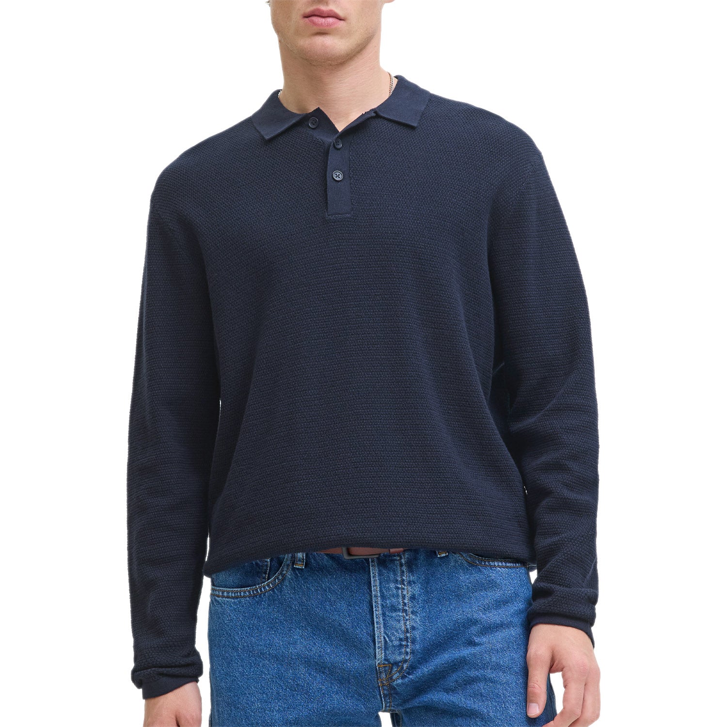 Polo Manica Lunga Operata GEORGE-KNIT Uomo JACK