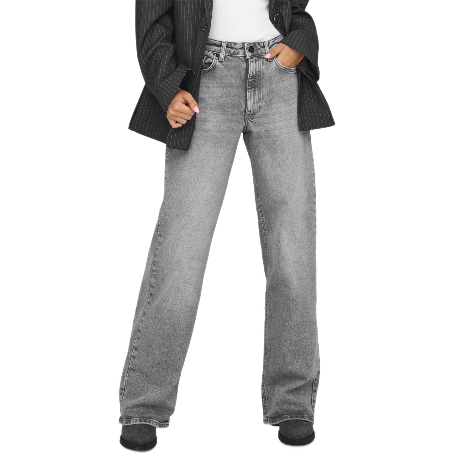 Jeans Palazzo Vita Alta Elasticizzato JUICY-707 Donna ONLY