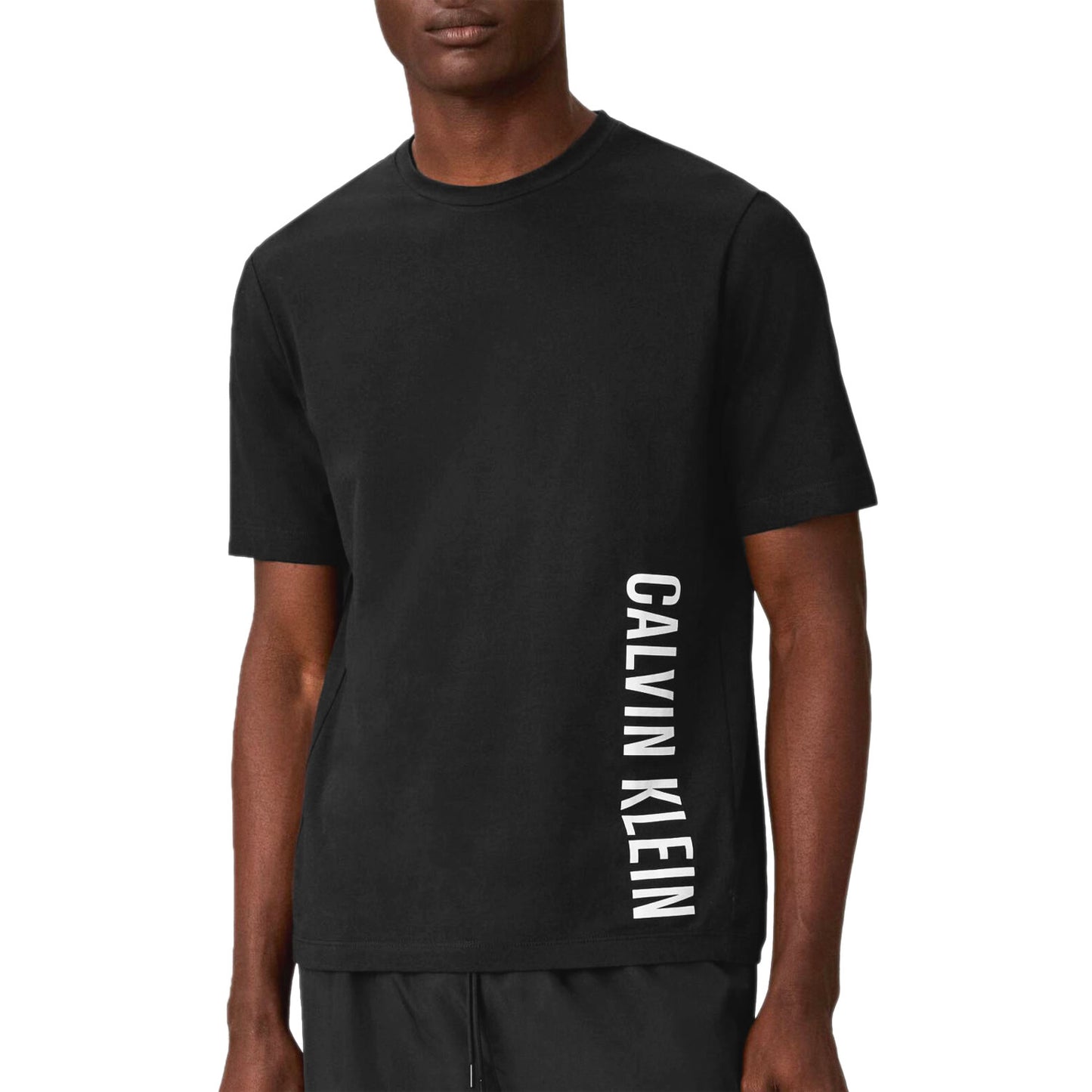 T-Shirt Oversize Logo Verticale LV00NM3019 Uomo CALVINKLEIN