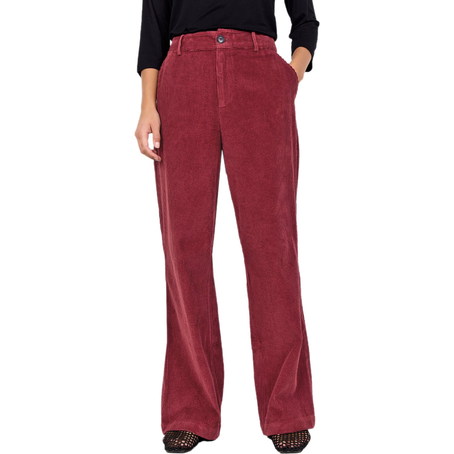 Panta Chino Palazzo Velluto Coste BINDI19C Donna SOYA