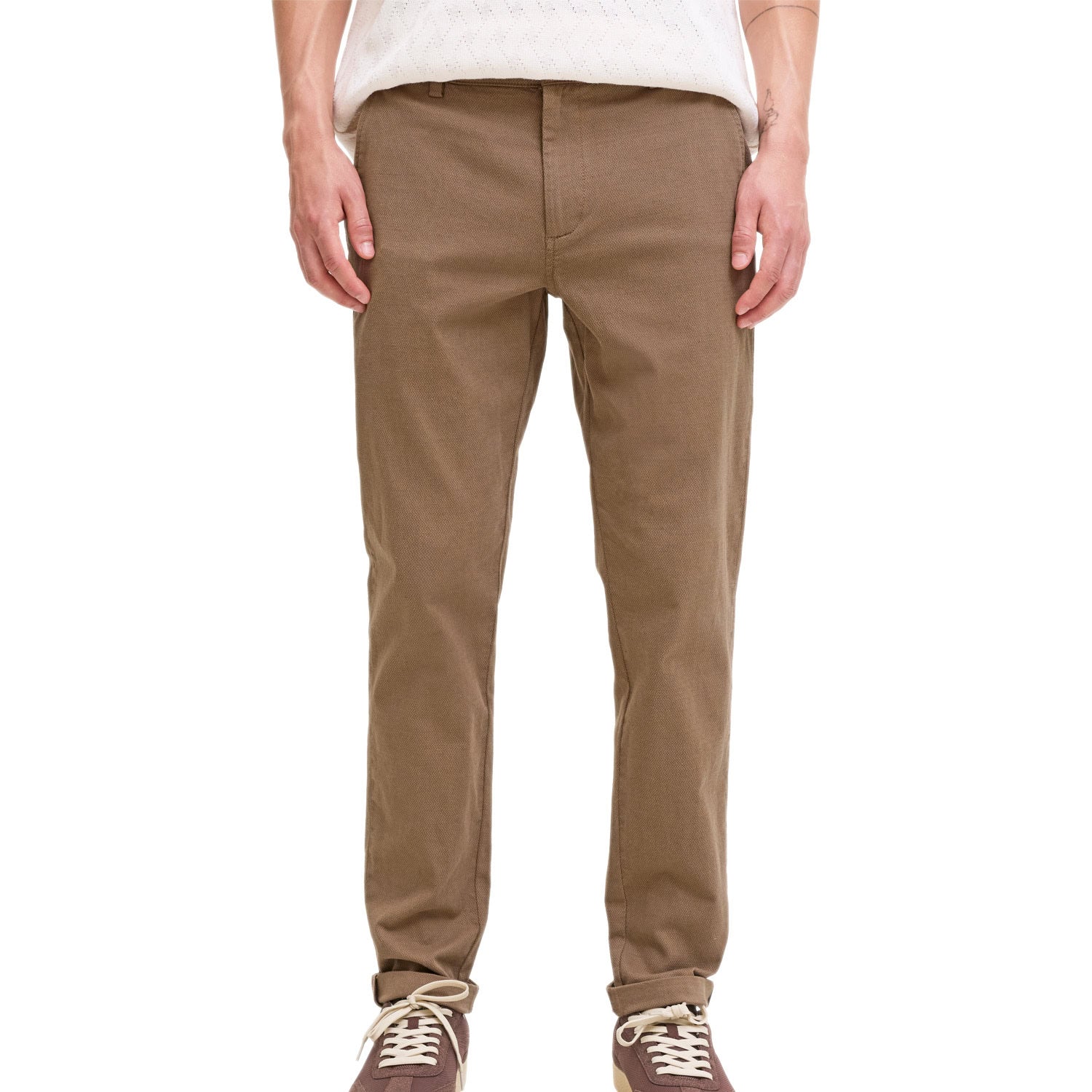 Pantalone Chino Operato Elasticizzato MARCO-FURY Uomo JACKJONES