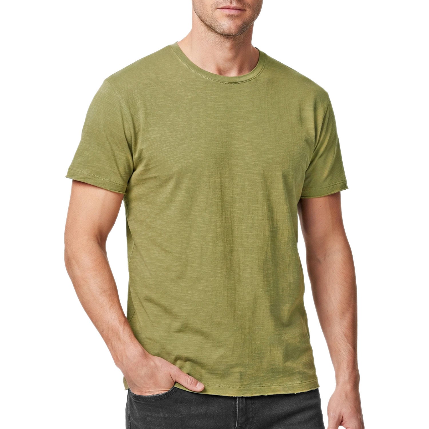 T-Shirt Girocollo Cotone Fiammato TM3556 Uomo CENSURED