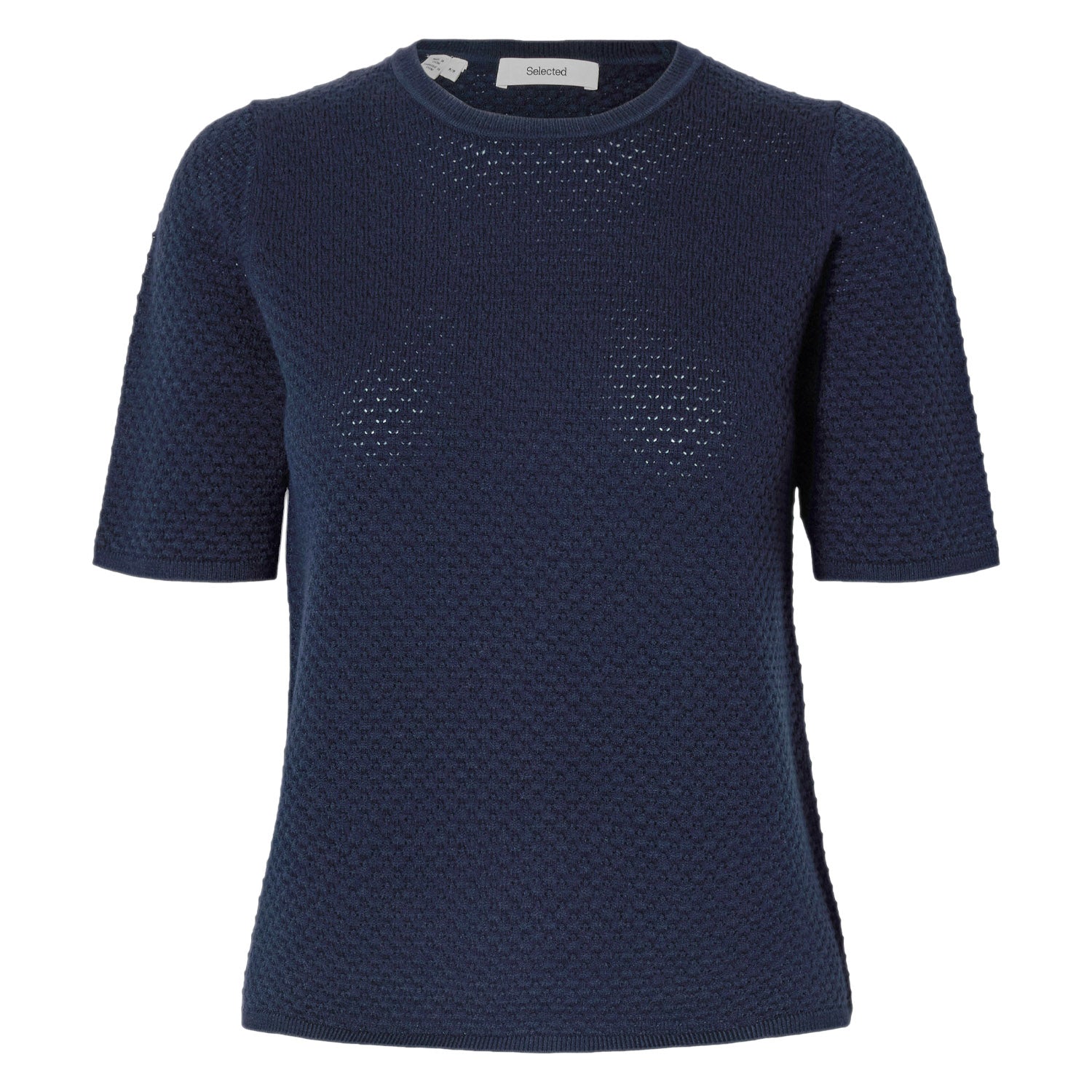 Maglia Operata Manica Corta HELLE Donna SELECTED