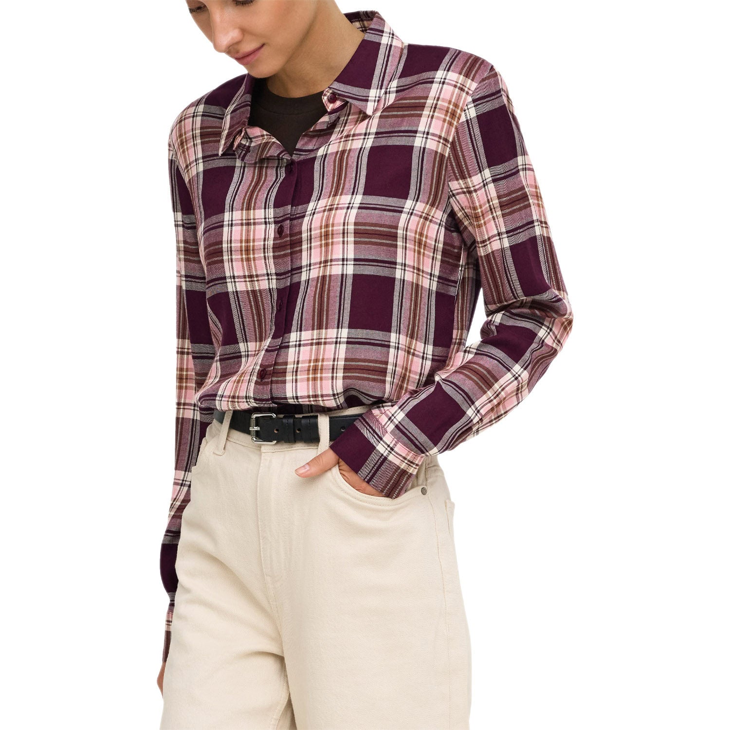 Camicia Scozzese Oversize Viscosa STAY-SHIRT Donna JDY