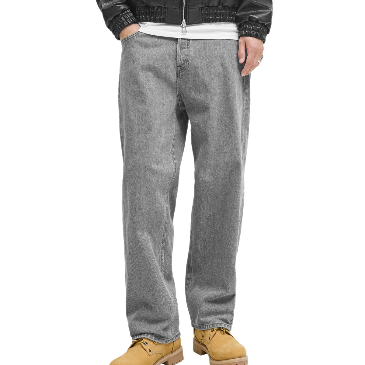 Jeans Baggy Fit Puro Cotone ALEX-BASIC 067 Uomo JACKJONES