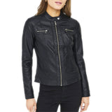 Giubbino Ecopelle Collo Coreano BANDIT-BIKER Donna ONLY