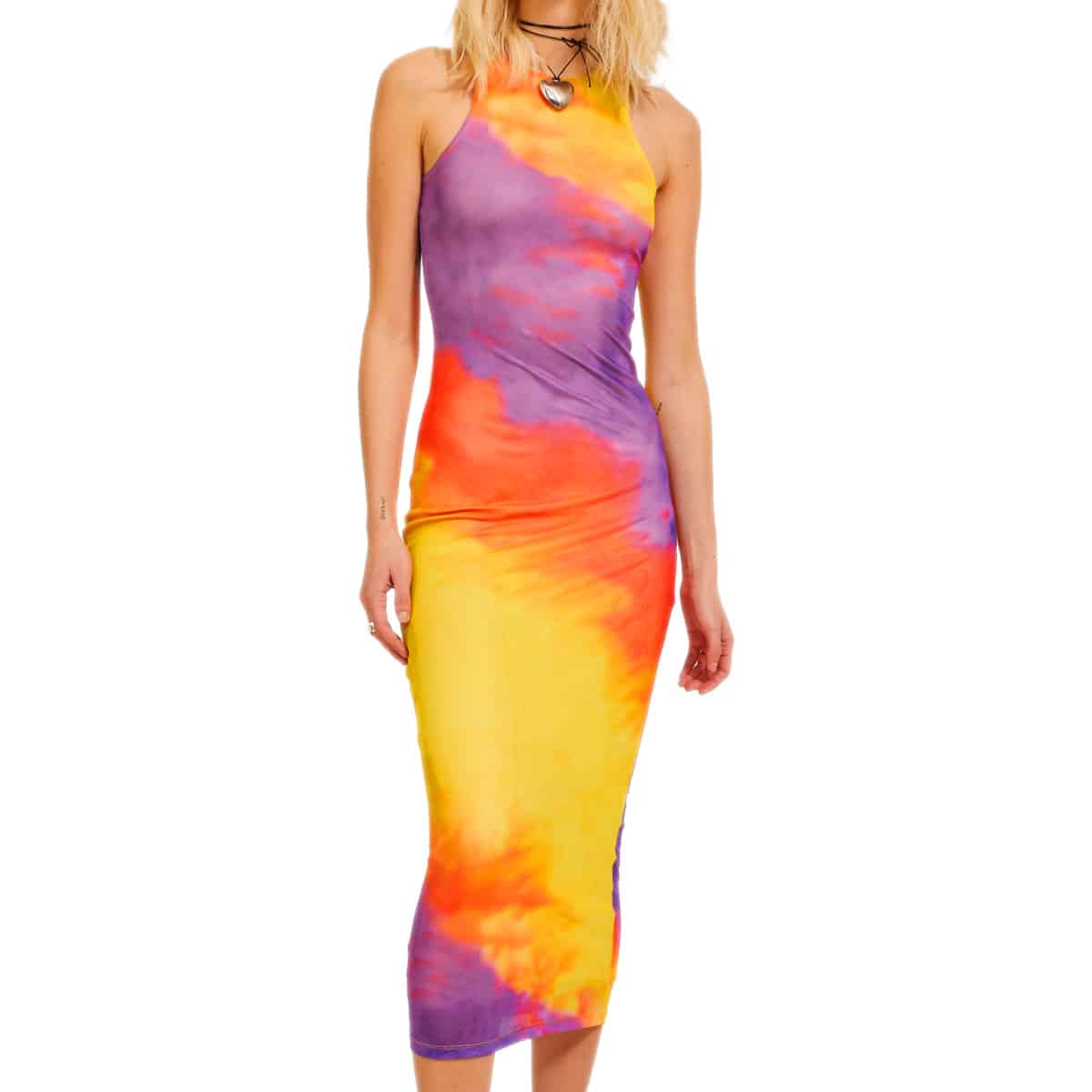 Abito Lungo Spalle Strette Tie Dye ELINA-DRESS Donna JJXX