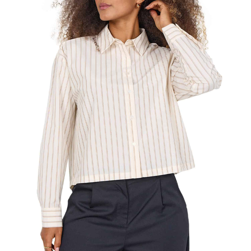 Camicia Rigata Crop Oversize BARDOT1 Donna SOYA