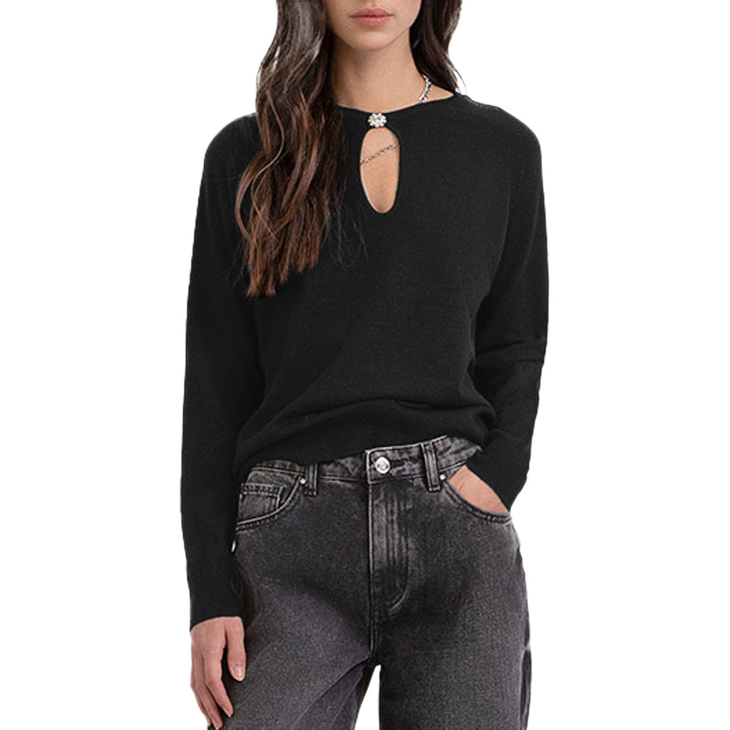 Maglia Viscosa con Gioiello MW9600047 Donna MARKUP