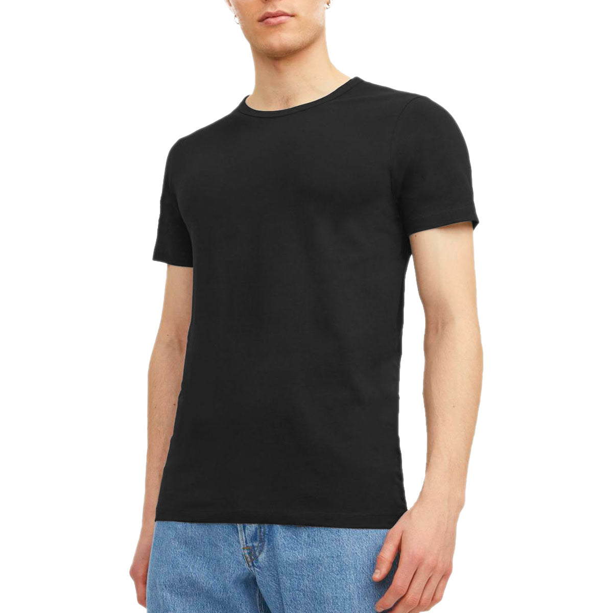 T-Shirt Slim Fit Cotone Elasticizzato BASIC-ONECK Uomo J&J
