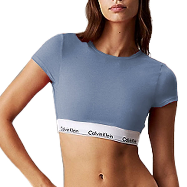 Top Manica Corta Banda Logata F7213  Donna CALVINKLEIN