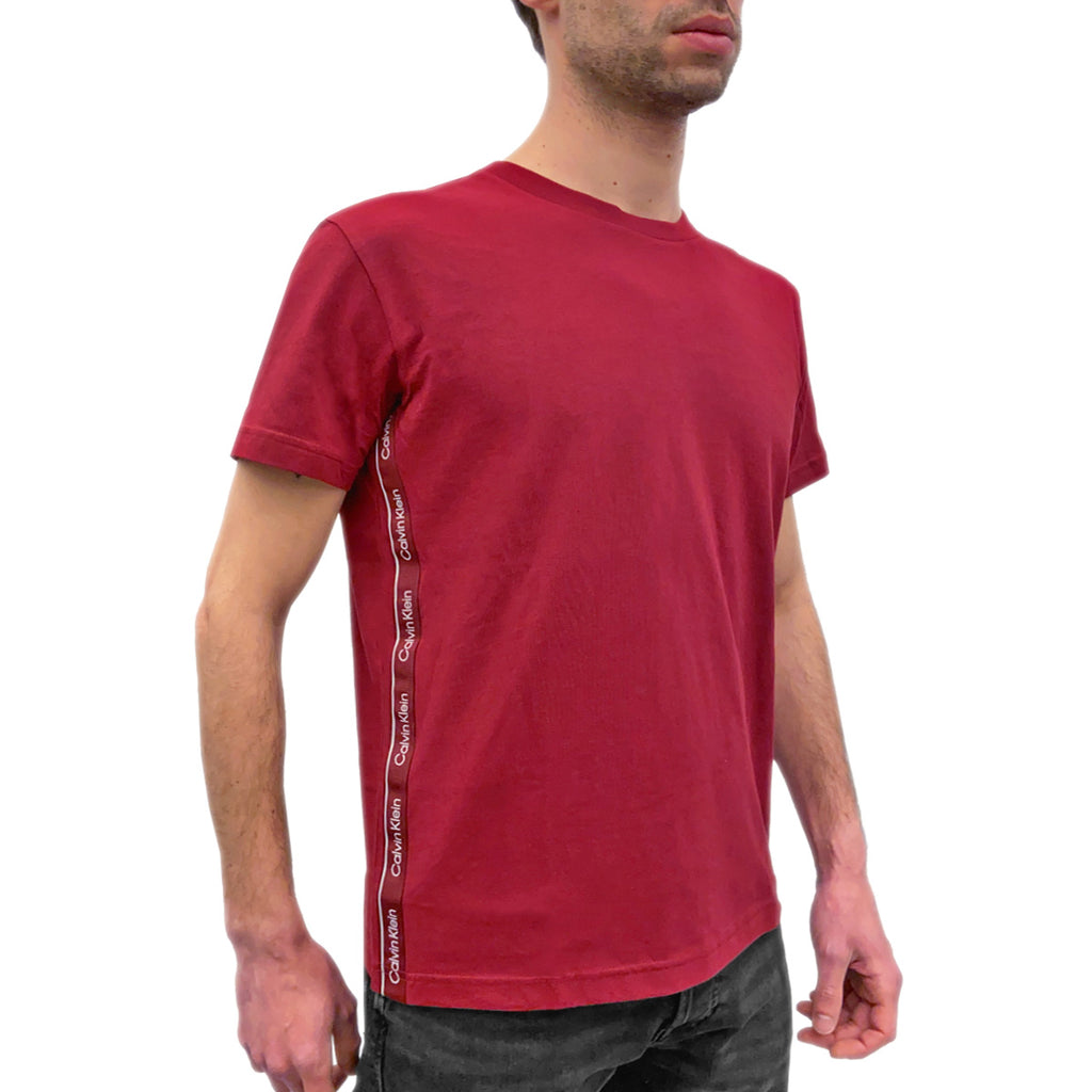 TShirt 100.Cotone Banda Logo Fianchi 0966 Uomo CK