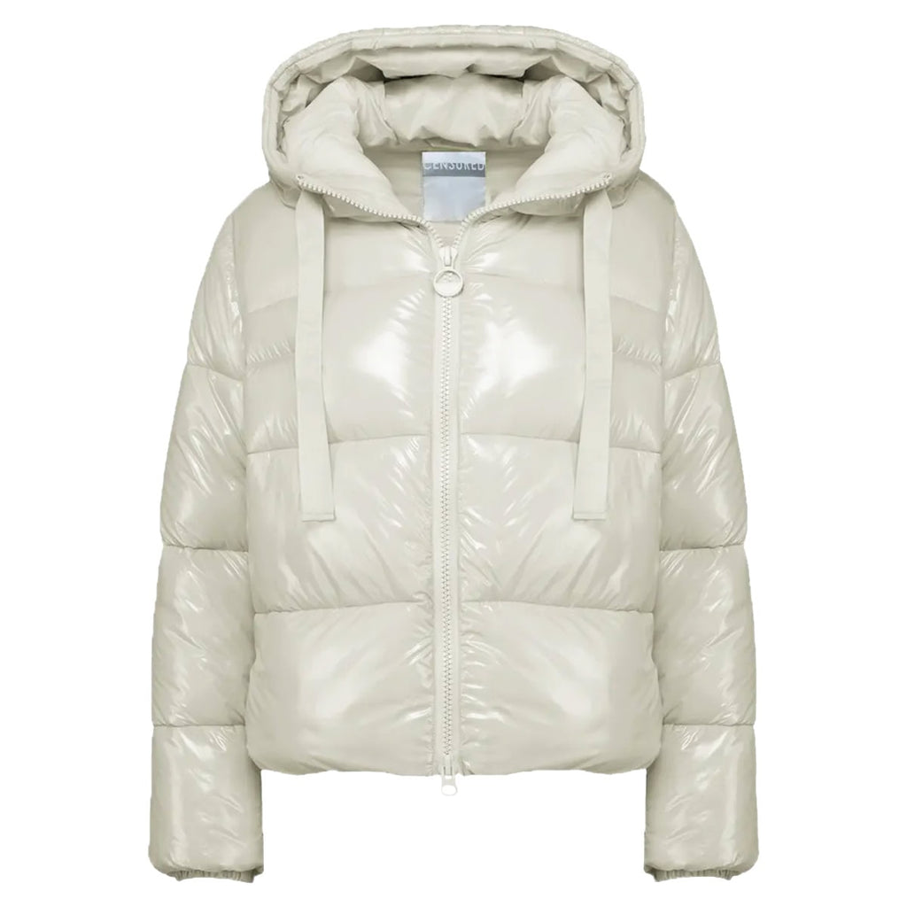 Puffer Lucido Cropp Cappuccio JW388N Donna CENSURED