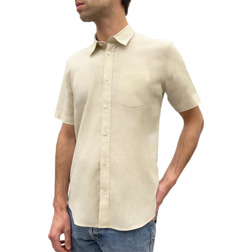 Camicia Ma.Corta Misto Lino SM6439 Uomo CENSURED