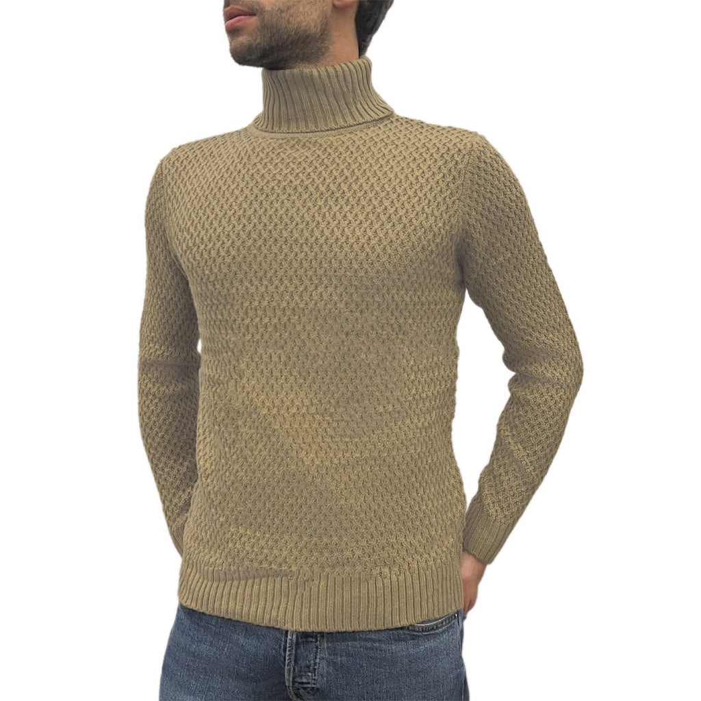 Maglione Dolcevita Operato MMC394 Uomo CENSURED