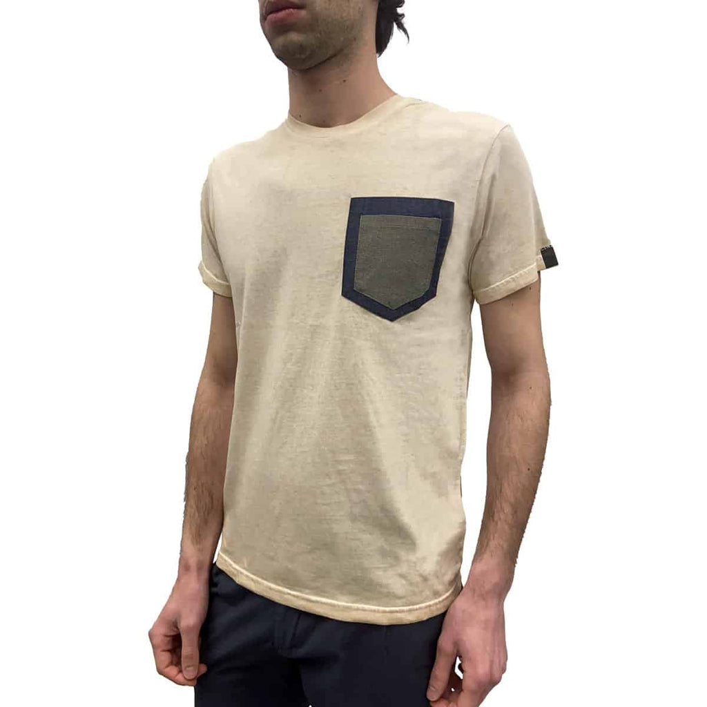 T-Shirt Smeriglio Taschino Contrasto TM6410 Uomo CENSURED