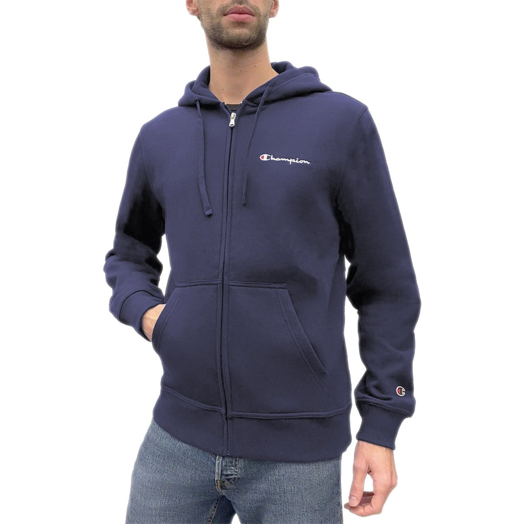 Felpa Felpata Zip Cappuccio Mini Logo 220260 Uomo CHMP