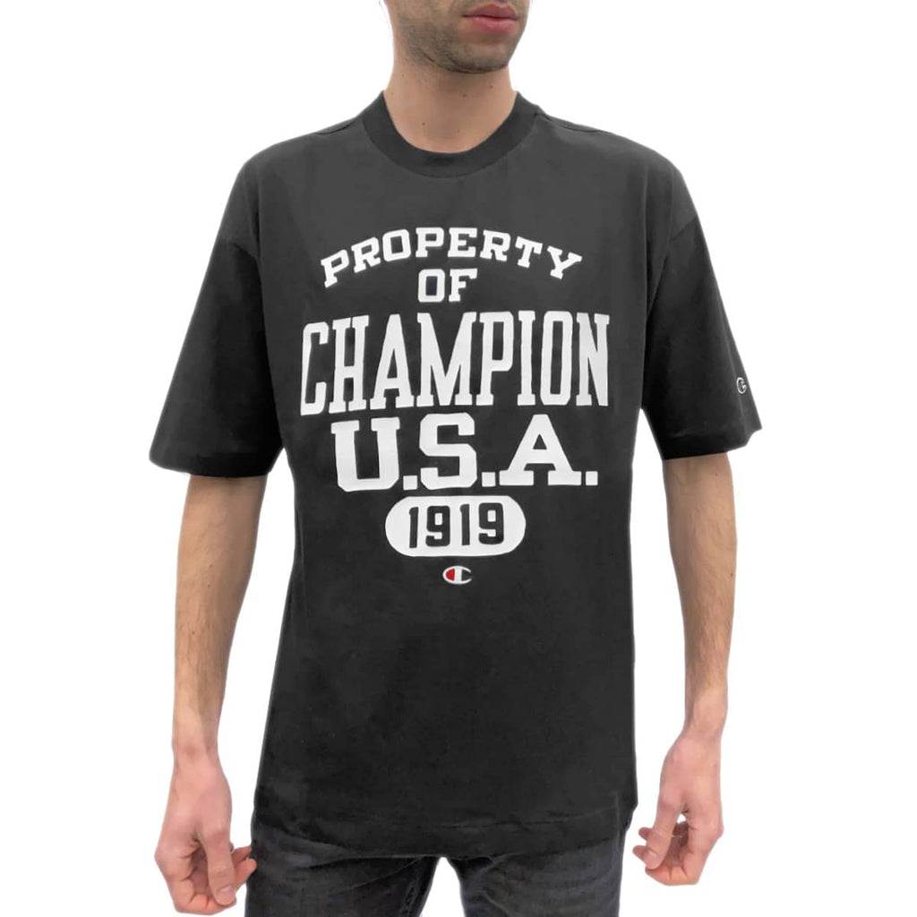 TShirt Maxi Stampa College 219856 Uomo CHAMPION