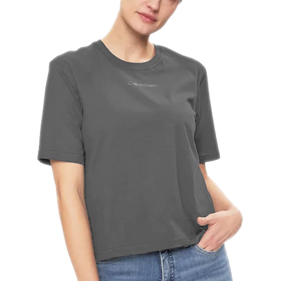 TShirt Mini Logo Centrale 4K210 Donna CALVINKLEIN